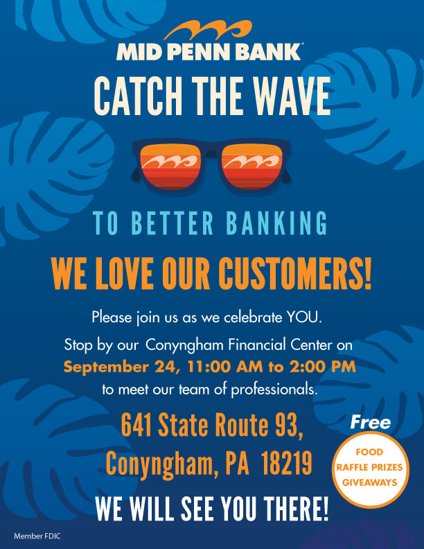 Conyngham Catch The Wave Event Flyer