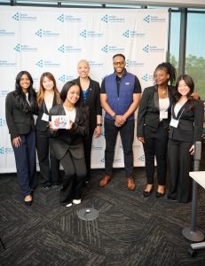 Mid Penn Bank team members pose for a group photo at Junior Achievement of Southeastern Pennsylvania’s Future Bound Ignite event, held at Temple University’s Fox School of Business